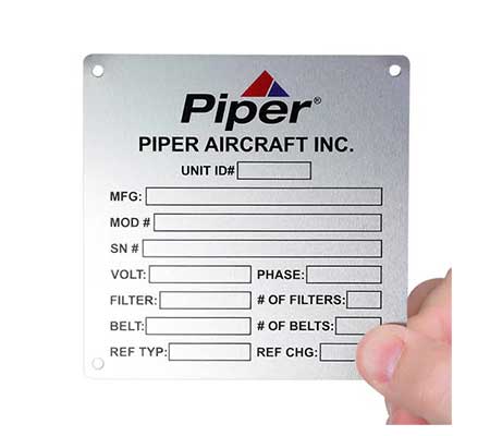 Aluminium Etching Name Plate in Mumbai