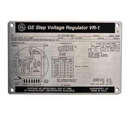 Machine Name Plate in Goa - Mrugesh Laser Engravers