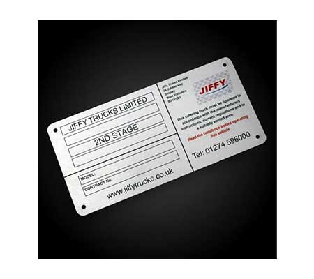 Machine Name Plate in India