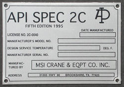 Aluminium Etching Name Plate in Bangalore